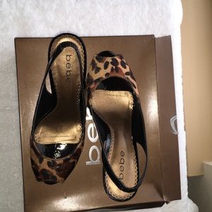 Final Sale!! Leopard print sling backs